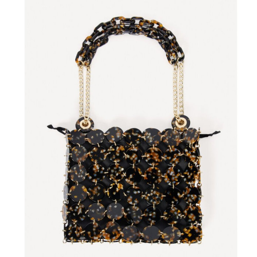 NWT SANDRO "LEOPARD" Pastille bag, large model